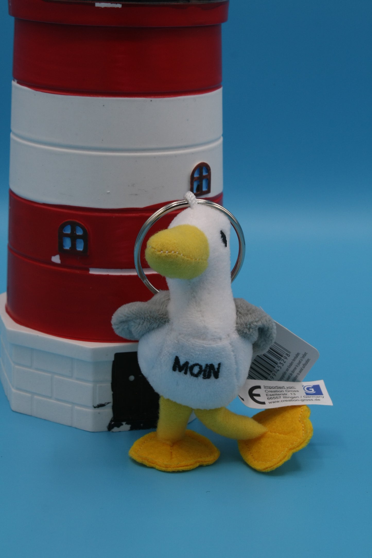 Schlüsselanhänger Möwe "Moin"