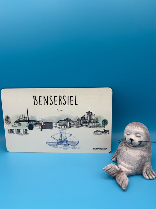 Frühstücksbrettchen "Skyline Bensersiel"